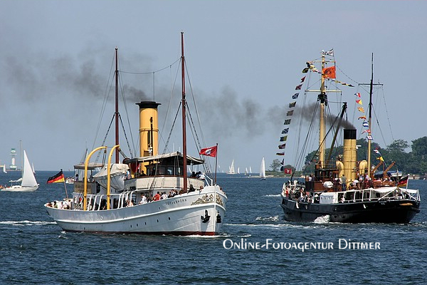 Dampfschiffe Schaarh�rn und Bussard
