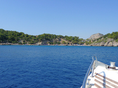 Bootstour entlang der Ostkste von Rhodos