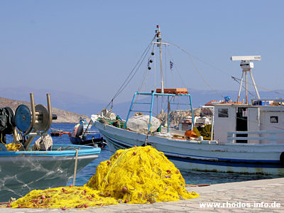 Fischerboote von Chalki