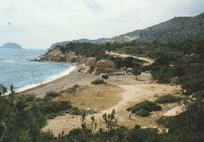 Der Strand von Kap Fourni