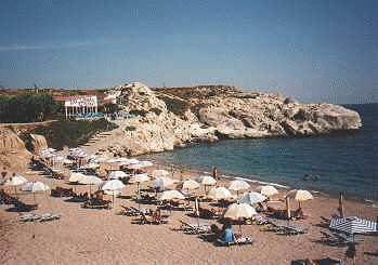 the beach of Kolymbia