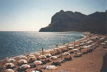 the beach of Kolymbia