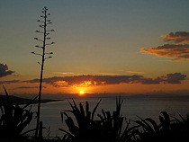 Sonnenuntergang auf dem Monte Smith, Rhodos